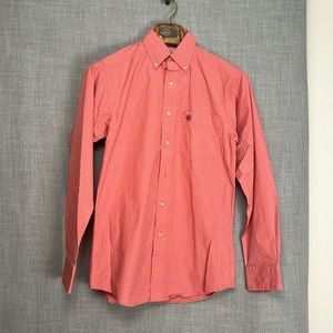 Ariat Pro Series Fitted Long Sleeve Button up Shirt Western Cowboy